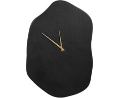 Beliani Sieninis laikrodis GANGES 50 cm metalinis juodas