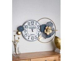 Beliani Laikrodis ścienny BERKERIUM 90 cm Metal Mėlyna