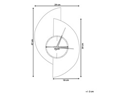 Beliani Laikrodis siena CHALAIS 29 cm Kamuolys