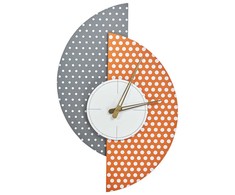 Beliani Laikrodis ścienny CHALAIS 29 cm Pilka