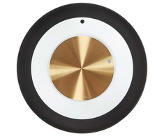 Beliani Laikrodis ścienny CLUSES 30 cm Metal Juodas