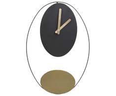 Beliani Laikrodis ścienny MANIGOD 32 cm Metal Juodas