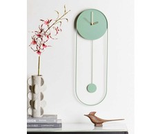 Sieninis šviestuvas Beliani Laikrodis SALVAN 20 cm Metalinis Šviesiai žalias