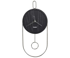 Beliani Laikrodis ścienny SIERRE 20 cm Juodas