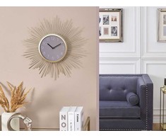Beliani Sieninis laikrodis SOLURA 45 cm, metalinis, auksinis