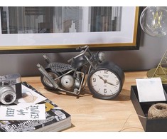 Beliani Laikrodis biurkowy BERNO 30 cm Metal Juodas