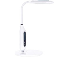 Beliani CYGNUS LED stalinis šviestuvas su reguliatoriumi Metal Baltas
