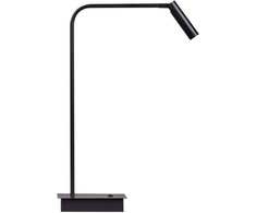 Beliani Lampa biurkowa LED LAWSON Regulowana Metal Juodas