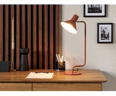 Stalinė lempa Beliani Lampa biurkowa regulowana metalo sp. oranžinė RIMAVA