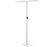 Beliani Lampa podłogowa LED SCULPTOR Z judesio jutikliu Metal Baltas
