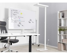 Beliani TAURUS LED toršeras su reguliatoriumi Metal Baltas