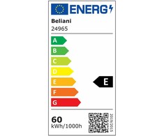 Beliani LED toršeras TAURUS su reguliatoriumi, metalinis, juodas