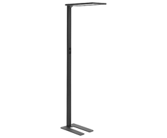 Beliani Lampa podłogowa LED ORION Z judesio jutikliu Metal Juodas