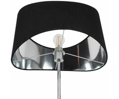 Beliani Lampa podłogowa CALVILLO Metal Sidabrinė