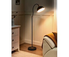 Beliani Lampa podłogowa LENNON Regulowana Metal Juodas