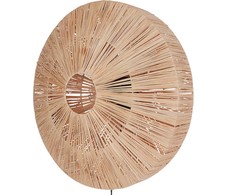 Sieninis šviestuvas Beliani Lampa ścienna LUMUT Plecionka Naturalny
