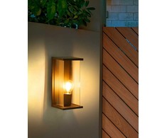 Beliani Lampa ścienna ogrodowa WAKAL Juodas