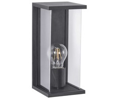 Beliani Lampa ścienna ogrodowa WAKAL Juodas