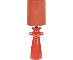 Beliani Lampa stołowa OTEROS Raudona