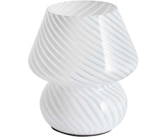 Beliani Lampa stołowa LOBO Szkło Baltas