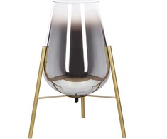 Beliani Lampa stołowa MENA Metal Auksinis
