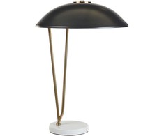 Beliani Lampa stołowa DANTO Metal Juodas