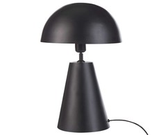 Beliani Lampa stołowa PALMIET Metal Juodas