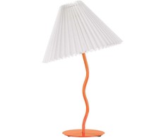 Beliani Lampa stołowa ALWERO Metal Oranžinė
