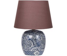 Beliani NEIRA stalinis šviestuvas Porcelain Raudona