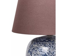 Beliani NEIRA stalinis šviestuvas Porcelain Raudona