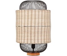 Beliani Lampa stołowa TANGANYIKA Rattan Naturalny