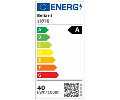 Beliani LUGA LED lubinis šviestuvas, metalinis, auksinis