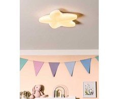 Beliani Lampa sufitowa LED Rozgwiazda SURNA Ze ściemniaczem Baltas