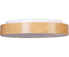 Lubinis šviestuvas Beliani Lampa sufitowa LED BRAGOTO Ze ściemniaczem Metal Jasnobrązowy
