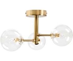 Lubinis šviestuvas Lampa sufitowa Beliani Lampa sufitowa MARICAO Szkło Mosiężny