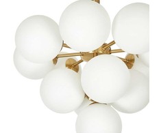 Pakabinamas šviestuvas Lampa wisząca Beliani Lampa wisząca 13-punktowa metalo sp. mosiężna BIRRIE
