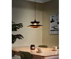 Pakabinamas šviestuvas Beliani Lampa wisząca JURGA Metal Juodas