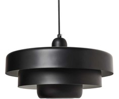 Pakabinamas šviestuvas Beliani Lampa wisząca KOLGA Metal Juodas