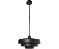 Pakabinamas šviestuvas Beliani Lampa wisząca KOLGA Metal Juodas