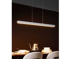 Pakabinamas šviestuvas Beliani Lampa wisząca LED ARENAS Z pultu Baltas