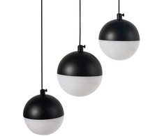 Pakabinamas šviestuvas Beliani Lampa wisząca LED ANKOBRA Metal Juodas