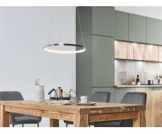 Pakabinamas šviestuvas Žibintas Beliani Lumarko Hanging lempa LED 40 cm sidabro JORDAN!