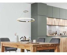Pakabinamas šviestuvas Beliani Pakabinamas LED šviestuvas TANO metalinis auksinis