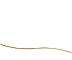 Pakabinamas šviestuvas Lampa wisząca Beliani Lampa wisząca LED CALAO Metal Auksinis