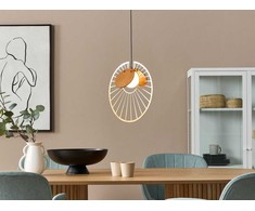 Pakabinamas šviestuvas Beliani Lampa wisząca BARGO Metal Auksinis