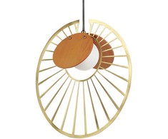 Pakabinamas šviestuvas Beliani Lampa wisząca BARGO Metal Auksinis