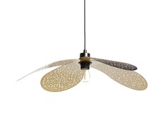 Pakabinamas šviestuvas Beliani Lampa wisząca KOSHI Metal Juodas