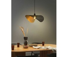 Pakabinamas šviestuvas Beliani Lampa wisząca MAHI Metal Juodas