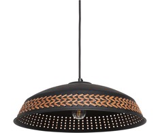 Pakabinamas šviestuvas Beliani Lampa wisząca MINILLAS Metal Juodas
