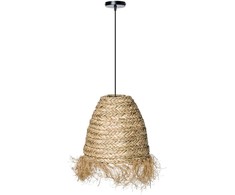 Pakabinamas šviestuvas Beliani Lampa wisząca MOROVIS Trawa morska Naturalny